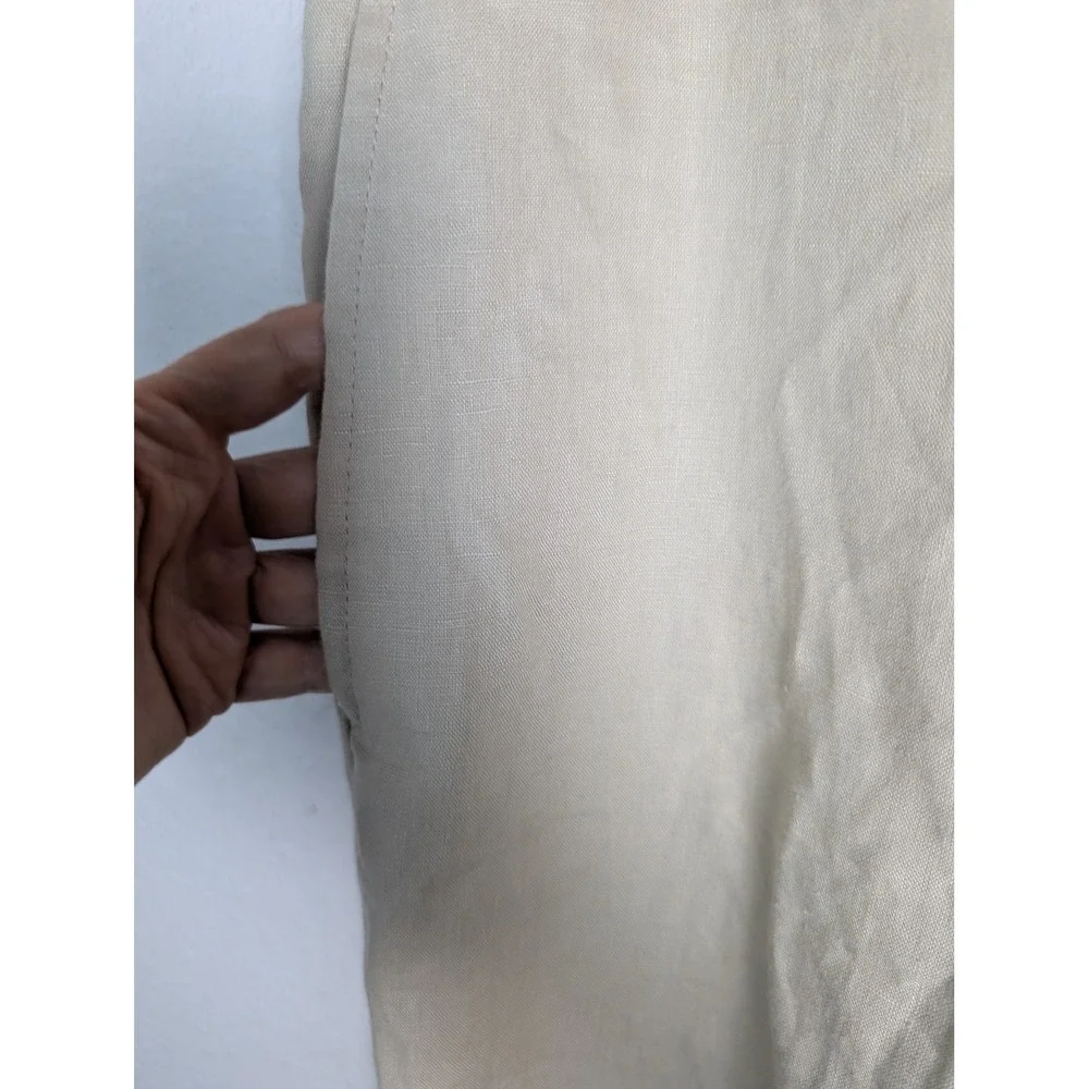 Lauren Ralph Lauren Mens 100% Linen Pants Beige Tan Straight Leg 33W 32L 33x31